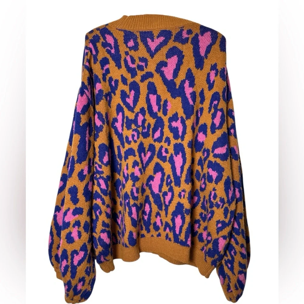 Farm Rio Leopard Pop Sweater - Picture 3 of 6